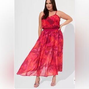 TORRID Maxi Chiffon Undershort Skirt